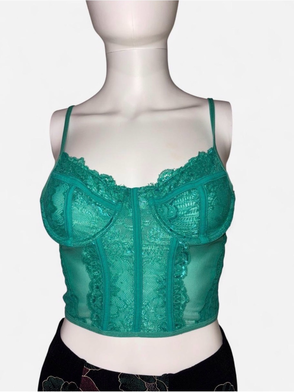Princess Polly Teal Lace corset Bustier